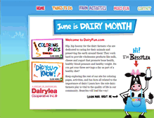 Tablet Screenshot of dairyfun.com
